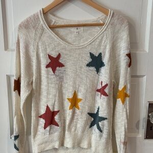 Lou & Grey Multicolor Star Sweater